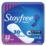 Stayfree® Classic Super/Long Pads, Without Wings