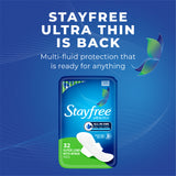 Stayfree® Ultra Thin Super/Long Pads, With Wings